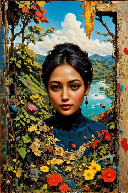 garage, beautiful  Fijian surreal landscape, woman, vivid colors, colorful, multilayer paint splash style, <lora:Hand v2:1> <lora:Anti-Blur:1> <lora:Insane Detail Slider:0.5>   <lora:Flux.1_Turbo_Detailer:0.6>   <lora:flux-photo-transparent_Alpha_1.0:0.8> <lora:flux.1_lora_flyway_Epic-detail_v2:1>   <lora:Painterly01b_CE_FLUX_AIT:0.8> pntrlyCE_style <lora:PsykeV1:1>  <lora:VividlySurreal:1>