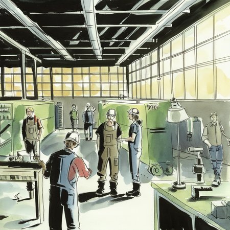 drawix12workers in the factory<lora:drawix12:0.7>