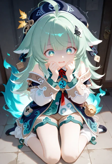1girl, huohuo \(honkai: star rail\), scared, shaded face, full body, 
very awa, masterpiece, best quality, amazing quality, absurd res, hi res, highres, <lora:NoobV065sHyperDmd:0.3> <lora:naitian_epoch_12:0.8>