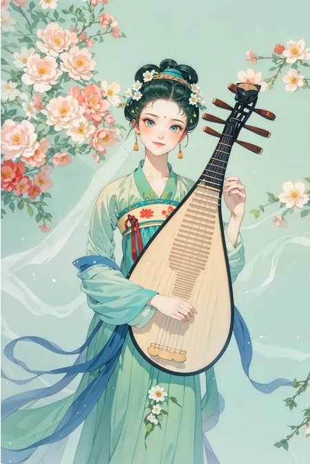 慧慧-唐朝美女弹奏琵琶1.0