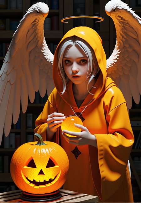 (epic:1.2), trending on artstation, (high quality:1.2), (masterpiece:1.2), high details, incredibly absurdres, colorful), (Creepy:1.27), (Eerie:1.33),(mystical:1.33),(Realistic Anime style:1.25), (Kemonomimi Anime style:1.16),(rough:1.19), (linocut:1.36), (Double Exposure::1.21), (comp_top:1.29) ,, (creature:(Wizard:1.17)),  (mood: (Annoyed:1.35), Mouth turned down slightly, eyes narrowed, tense jaw) , (color scheme:(orange theme:1.24),(iridescent:1.13)), (object:(forced perspective:1.21) (angelic object:1.36) (,calabash:1.29)) (location:(alley:1.24) (oasis:1.27) (meadow:1.25),(shop:0.86))