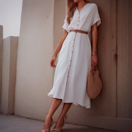 Button Up Sundress Clothing (TEST)