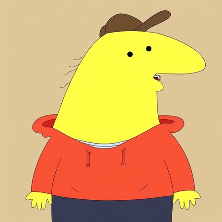 Charlie, standing, cap, hoodie,