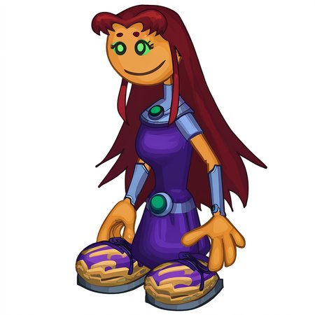score_9, score_8_up, score_7_up,   p4p4st1l3, 1girl,smile,solo,full body,  <lora:p4p4st1l3:1.5>  <lora:Starfire_PonyXL:1> starfire, red hair, long hair
