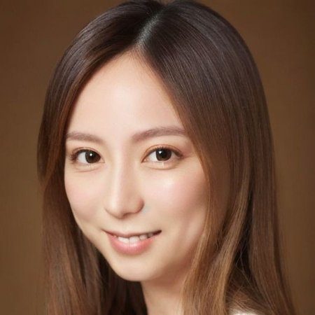 ow cut, A Beautiful Chinese Woman, Mid-twenty ,masterpiece,bestquality,highlydetailed,ultra-detailed, realistic, photorealistic, small mouth, smile lines, Straight medium hair, fair skin, dark blonde  hair, detailed eyes, detailed iris, long eyelashes , slender, small breast