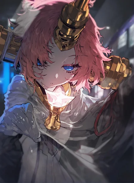 1girl ,frankenstein's_monster_(fate)  ,  ssambatea, quasarcake, Fishine, negative space, see-through_body ,made of, tiny neon glass filaments, w0gf1l, Android, star, solo, glass skin, made of glass,neon light, detailed background, hand out frame,
<lora:illustrious_noobai_epsilon_pred_1_best_quality_v1:0.7> ,<lora:illustrious_noobai_epsilon_pred_1_masterpieces_v1:0.7>,  <lora:add_details_xl:0.7>,<lora:ponyv5_noobE11_1_adamW:.0.5>, <lora:World_of_Glass_Filament:1>
masterpiece, best quality, amazing quality, very aesthetic, absurdres, newest,