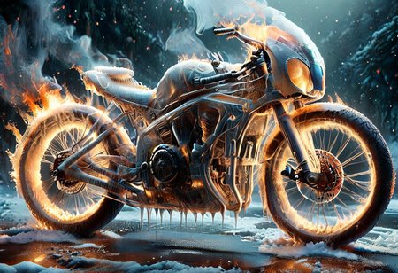 1c3_w1n73r, f1r3, <lora:Varos_-_Fire_Style:0.75> <lora:Varos_-_Ice_Style:0.75> <lora:StS_PonyXL_Detail_Slider_v1.4_iteration_3:0.8> (score_9, score_8_up, score_7_up:1), majestic, (ghost rider with his bike of fire, winter:1.45), elaborate, (ultra realistic:1), (masterpiece, translucent:1.2), best quality, intricate, extremely detailed, detailed background, masterpiece, best quality, highly detailed, sharp focus, hyper-detailed, safe_pos