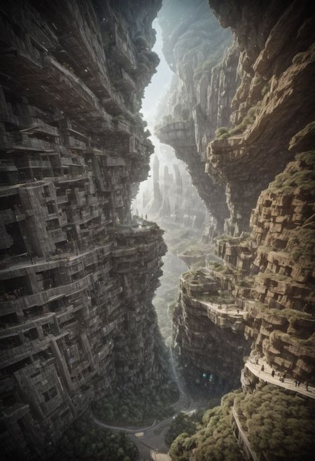 otclillsn, a strange and impossible to solve mountain glued to a gravitational motherboard tilted 454,78 degree upside down, baffling optical illusion, disorienting angle, surreal ,<lora:xl_more_art-full_v1:1>,(Inspired by Lebbeus Woods), (Large Files, Ultra Realistic, 4k, 8K, 16k, FHD, HD, VFX, Perfect, Photography, composition, Architecture Sales Photography, Architecture Competition, Ultra High Resolution, Cinematography, High Resolution Image:1.1), OverallDetail, Stacked volumes, Caves, ruins, structures, settlements, landscapes, Void volumes, Vertical decoration, OverallDetail, futureurban, vertical, Stacked, caveruinsPOV