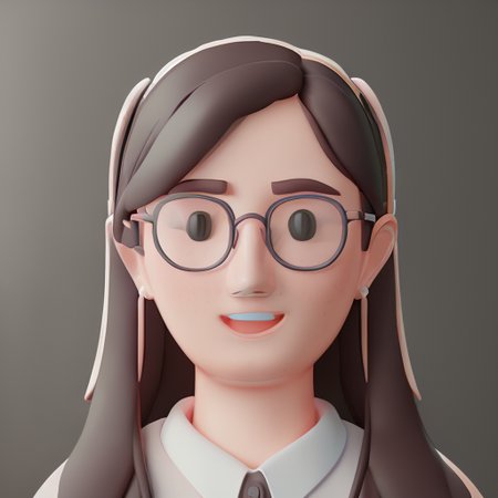 digital art, portrait of young woman, big eyeglasses in the style of 3d-avatar, detailed faces, highres, RAW photo 8k uhd, dslr <lora:3d-avatar_2000:1>