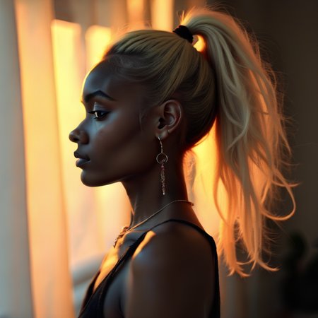High-arching ponytails