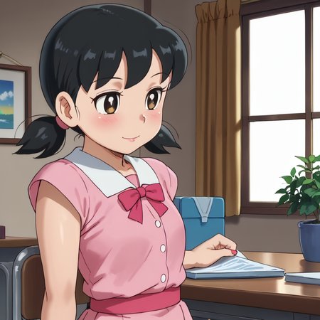 indoors,  <lora:shizuka.pony:1> shizuka, bbb