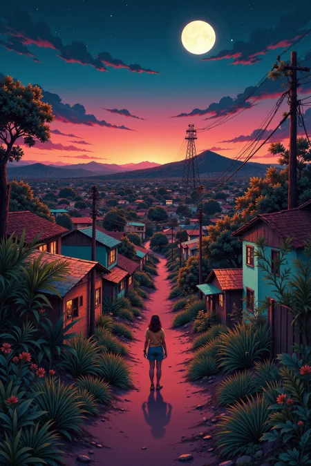 slums beautiful  landscape, evening, woman, very intricate, very detailed, sharp, bright, colorful, <lora:Hand v2:0.5> <lora:Anti-Blur:1><lora:Insane Detail Slider:0.25>  <lora:flux.1_lora_flyway_Epic-detail_v2:0.3> <lora:fluxenhancer:0.25> <lora:ROWER:0.8>  <lora:Anime art - Variant 2:0.6>