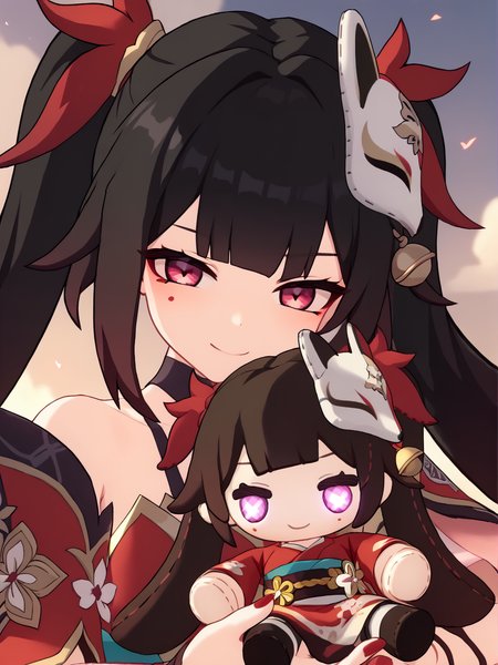 score_7_up, score_6_up, score_5_up, source_anime,
<lora:sparkle.pony.v2:1>, hisparkle, spdoll, smug, red nails, looking at viewer,
<lora:holding_fufu_doll_pony_d16:0.8>, holding character doll,