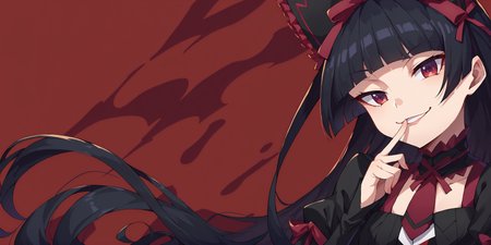score_9, score_8_up, score_7_up, score_6_up, score_5_up, score_4_up, source_anime,
rory mercury, <lora:rory_mercury-PD-1.0:1>, 
abstract background, red background, cowboy shot, smug, looking at viewer, floating hair, finger to mouth,
