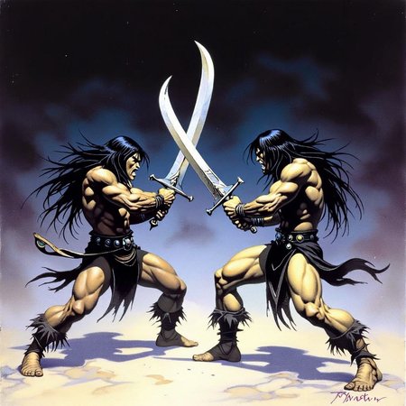Frank Frazetta Style Lora