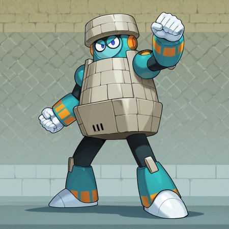 2d, solo, 1boy, Blockman, male, helmet, robot, white gloves, multicolored body, blue eyes, 

BREAK standing, fists, full body, looking at viewer, abstract background 

BREAK best quality, amazing quality, very aesthetic, absurdres, newest, high quality, masterpiece 