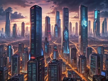 score_9, score_8_up, score_7_up,score_6_up, score_5_up, score_4_up,source_photo,photorealistic, BREAK  <lora:gits95environment:0.6>,
gits95, cityscape, scenery, city, cloud, city lights, no humans, sky, skyscraper, night, building