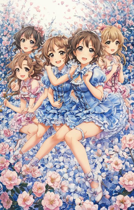 masterpiece,best quality,<lora:tbh50-sdxl:0.6>,illustration, portrait of idolmaster cinderella girls,