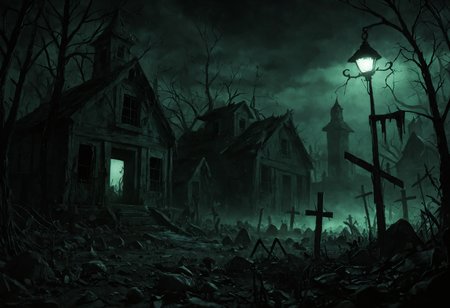 score_9, score_8_up, score_7_up, score_6_up
A dark, foreboding graveyard at night, with crumbling headstones and weathered mausoleums dotting the landscape. Glowing, bioluminescent mushrooms sprout from the ground, casting an eerie light over the graves. Their caps are a deep, blood-red color, and their stems pulse with an otherworldly energy. The air is heavy with the scent of damp earth and decay, and the atmosphere is thick with malevolent presence." "Lighting is dim, with only the mushrooms' glow providing any illumination. Shadows writhe across the ground, like restless spirits trying to break free." "Textures: rough stone, damp earth, and slimy fungus. Color palette: muted, with an emphasis on dark reds, blacks, and purples to create a sense of foreboding.
(((extremely detailed, dark dramatic shadows, creepy, eerie glow, night))), <lora:add-detail-xl:2>