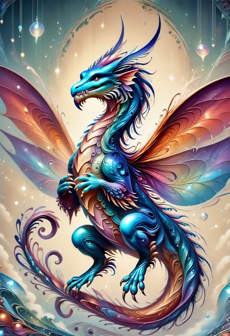 DonMF145h1n6XL,  score_9, score_8_up, score_7_up, score_6_up,,   massive carnivorous otherworldly natural aquatic presence,  four-fingered hands, quadrifurcated-tailed, bushy-tailed, transparent skin,    dragon wings, ,   rating_safe, <lora:DonMF145h1n6XL-pony:1>