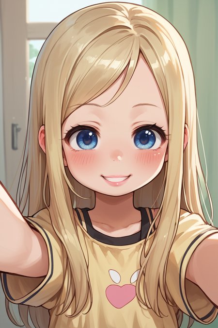 score_9,score_8_up,score_7_up,score_6_up,score_5_up,score_4_up,
 <lora:matsuri_PDXL:1>cimmatsuri,
1girl, solo, cute, pretty, blue eyes, long blonde hair, pink lips, makeup, lashes, selfie, grin, blush, half closed eyes,
 <lora:1StS_age_slider_v1_initial_release:-4>