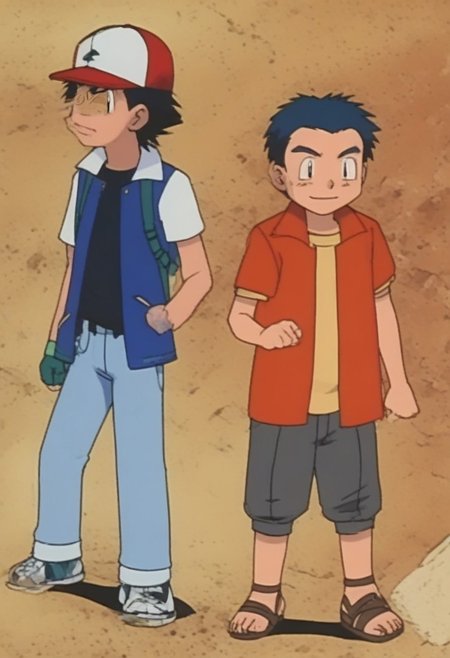 Ash and Dayton from Pokemon
