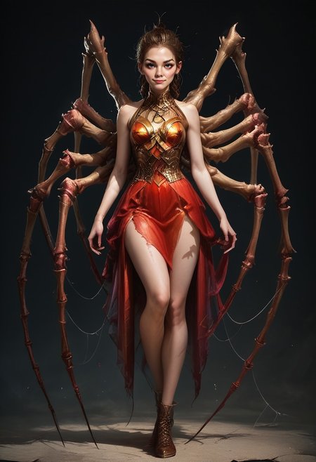 score_9, score_8_up, score_7_up, rating_safe, 
concept art, realistic, 
1girl, sexy body, sexy face, cute face, 
SpiderPods.
