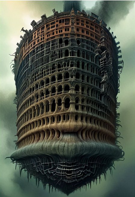 score_9, score_8_up, score_7_upThe Houses on the bridge of skulls and bones castle and bat wings.on the dial of the tower clock 9:11.  vulva maggots crawl out and hot steaming pus flows