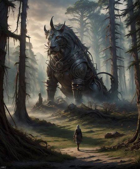 RAW photo, (masterpiece:1.3), subsurface scattering, heavy shadow, (high quality:1.4), (intricate, high detail:1.2), professional photography, HDR, High Dynamic Range, realistic, ultra realistic, photorealistic, high resolution, film photography, ambient lighting, atmospheric effects, <lora:detail_slider_v4:2>,OverallDetail, epic medieval fantasy, a ranger in the otherworldly woods, FanFo, <lora:FantasyForest-10:0.4>, with Silver short hair, circlet, fanhe, <lora:FantasyHeaddress:0.6>, studded collar, leather wristband,  sash, at sunrise, <lora:zoom_slider_v1:-1.5>,  <lora:cleavage:-1>, <lora:fantasyAI:0.6> tanjoreai, in the style of Tolkien, Middle Earth, epiCPhoto