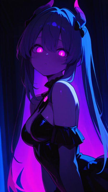,masterpiece,best quality,newest,   <lora:Haunted_Glow-000009:1.0> hauntedglow, glowing eyes, 1girl, pretty girl, medium breasts, sexy
