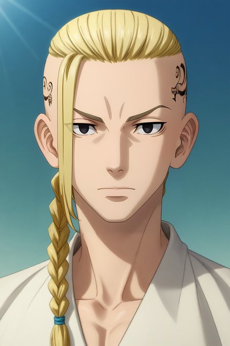 score_9, score_8_up, score_7_up, source_anime, rating_safe, intricate details, (3d:0.4), looking at viewer, depth of field, 1boy, solo, male focus, <lora:ken_ryuuguuji_pony:0.94>, ken_ryuuguuji, blonde hair, black eyes, braid, single braid, braided ponytail, tattoo, long hair, from afar, full body, atlantis, day, sunny, villain pose, expressionless, , <lora:sdxl_lightning_8step_lora:1>