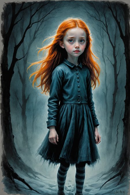 by  Glen Keane  and  Catherine Hyde  in the style of  Stephen Gammell , digital oil pastel on canvas<lora:oil_pastel:1.00>  <lora:more_art:0.30> <lora:midjourney:-0.15> <lora:RMSDXL_Enhance:0.50> <lora:RMSDXL_Creative:0.50> <lora:RMSDXL_Photo:0.50> <lora:RMSDXL_Darkness_Cinema:0.50> <lora:clothing_slider:2.00> <lora:great_lighting:1.50> <lora:aesthetic:1.50> <lora:photorealistic_portrait:1.50> <lora:extremely_detailed:1.50> <lora:dpo:0.25>