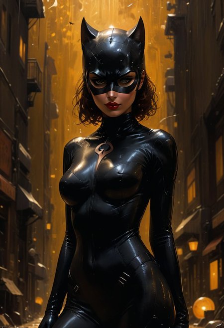 Sexy Catwoman , cameltoe,
, Gustav Klimt style
