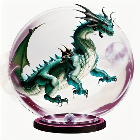 MagicItem_v1 <lora:MagicItem_v1:1> white background, 
masterpiece, highest quality, (etched crystal orb:1.3) glowing with (swirling mist:1.2), ancient magic, (evil dragon essence:1.5) trapped inside, intricate details, (10 inches:1.1) diameter, (20 inches:1.2) when activated, dramatic lighting, fantasy art, by (Frank Frazetta:1.1), high contrast, ethereal glow, mystical atmosphere, white background, cinematic lighting, magical realism.
masterpiece, professional quality