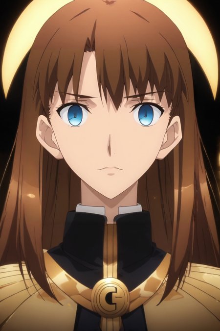 score_9, score_8_up, score_7_up, source_anime, rating_safe, intricate details, anime screencap, anime coloring, , , upper body, , 1girl, grey-blue eyes, ash brown hair,, solo, (Convection,Quinacridone Gold,Muted Enchanting,Enigmatic,Magician ,Leviathan Scale Siding,Plasma-Generated Force Fields Wave propagation,Bewitching,Bose-Einstein Condensate,Interface Anomalies,Hemisphere,Perpendicular liness,Horizontal lines,Crescent ,Nebula magic:1.0), <lora:fsn_ubw_style_pony:0.98>, fsn_ubw_style, <lora:sdxl_lightning_8step_lora:1>
