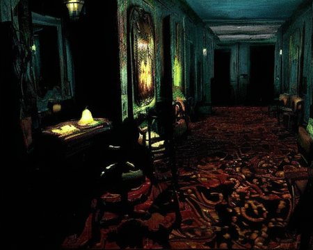footage of a haunted hotel from a pc_game_screenshot, horrific monsters in the darkness, ghosts, low health <lora:epiNoiseoffset_v2:1.4>
