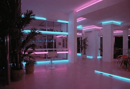 MiamiVice, indoors, neon lights