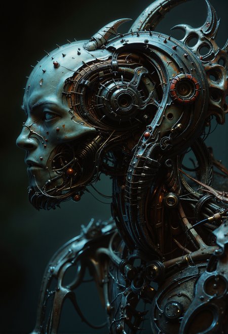 analog film photo (art by Zdzislaw Beksinski:2). baroque style. dark. skinny man. mechanical Exoskeleton. spine. metal. rust. wires. spikes.  <lora:- Flux1 - vanta_black_V1.0.safetensors:0.6>,  <lora:aiai-Glimra-Flux-Dev-v2.safetensors:0.5>, aiai-Glimra <lora:dark_fantasy_flux.safetensors:0.5>, grimdark <lora:ARTifacts.safetensors:0.75>,  <lora:Movie_Portrait.safetensors:0.75>,  <lora:Warhammer_Rogue_Trader_Style_flux-000021.safetensors:0.5>,   . faded film, desaturated, 35mm photo, grainy, vignette, vintage, Kodachrome, Lomography, stained, highly detailed, found footage
