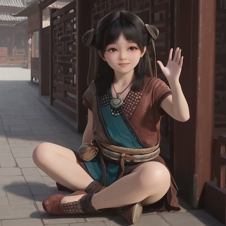 Xiao Nannan ( 小囡囡 ) (young) - Shrouding Heavens ( 遮天  ) Animation