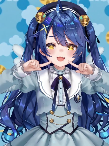 detailed background, shiny skin, posing,
<lora:amamya.pony:1.0>,
amamya, aaa,
happy, skin fang, open mouth,