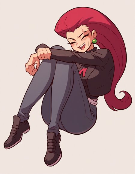 zPDXL, score_9, score_8_up, score_7_up, source_anime, 1girl, solo,
<lora:diives_v2-20:1> diives, (portrait),, Pokemon, Jessie, long hair, red hair, hair slicked back, medium breasts, laughing, shoulder carry, yakuza, scar on body, yakuza tattoos, wearing a maroon suit jacket, suit pants, leather shoes