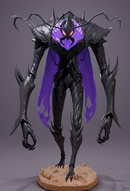 Ant King Beru , humanoid, getting out of a three shadow