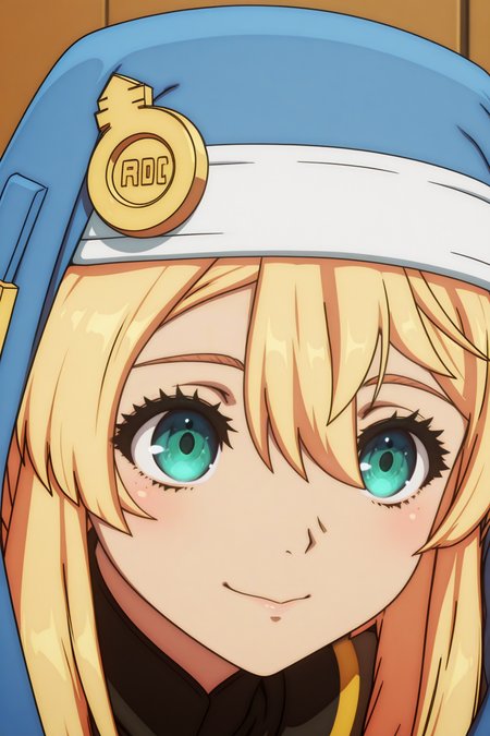 anime style, anime coloring,  Bridget, otoko no ko, Crouching down with a playful pose <lora:Guilty_Gear_Strive_-_Dual_Rulers_-_Bridget_-_illustrious:0.8>