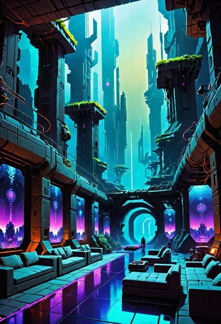 ASCIIshadowrun_party, cyberpunk, high-tech lowlife, netrunner, stylized, shadowrun_surface