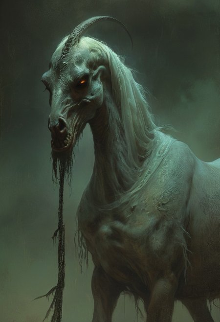 divinity's creature, an Arabian nightmare, novuschroma38, detailed, high resolution, eerie, atmospheric, foreboding, unsettling