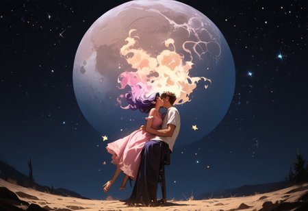 score_9, score_8_up, score_7_up, score_6_up, 1girl, ethereal, rated_safe, full body, floating, celestial beauty, fetal position, slinky night gown made of cosmic dust, swirling clouds of dark matter enfold her,  cosmic background,trippy pink stars, shooting stars