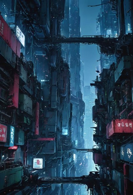 Beneath a Steel Sky, modern society,  social Media, neo Tokyo by night to the Sky, blue in the very far (dramatic, gritty, intense:1.4),masterpiece, best quality, 32k uhd, insane details, intricate details, hyperdetailed, hyper quality, high detail, ultra detailed, Masterpiece, photography, high Contrast