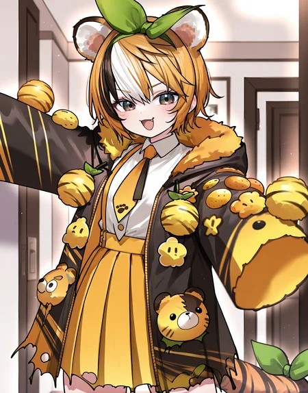 masterpiece, perfect quality, best quality, absolutely eye-catching, absurdres, highres, newest, 1girl,  <lora:tomomitorayaIllustriousXL:1>, tomomitoraya, jacket, cowboy shot,