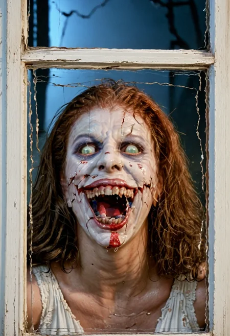 masterpiece, 4k, intricate details, highly-detailed, hyper-realistic. best lighting, horror theme,
bm0v13 A bridge paved with broken mirrors and laughter ,
 <lora:bmovie-horror-SDXL:1.2>