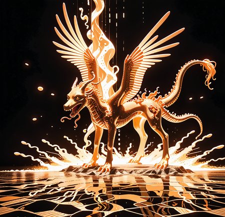 detailed, realistic, 8k uhd, high quality, source anime, illustration, masterpiece, dragon is fighting against phoenix, action pose, under water,  codeandigital,  digital world, digital, , , , dramatic light   <lora:Code__Digital_World_Morph_PONY_XL_by_UOC:1.2> <lora:spo_sdxl_10ep_4k-data_lora_webui> <lora:dmd2_sdxl_4step_lora_fp16>